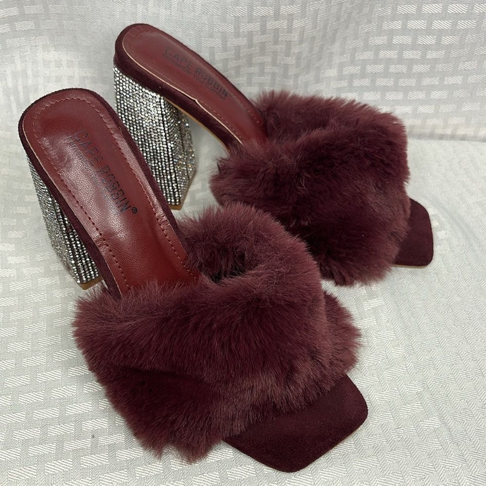 Cape Robbin Rhinestone Mules - Picture 2 of 5